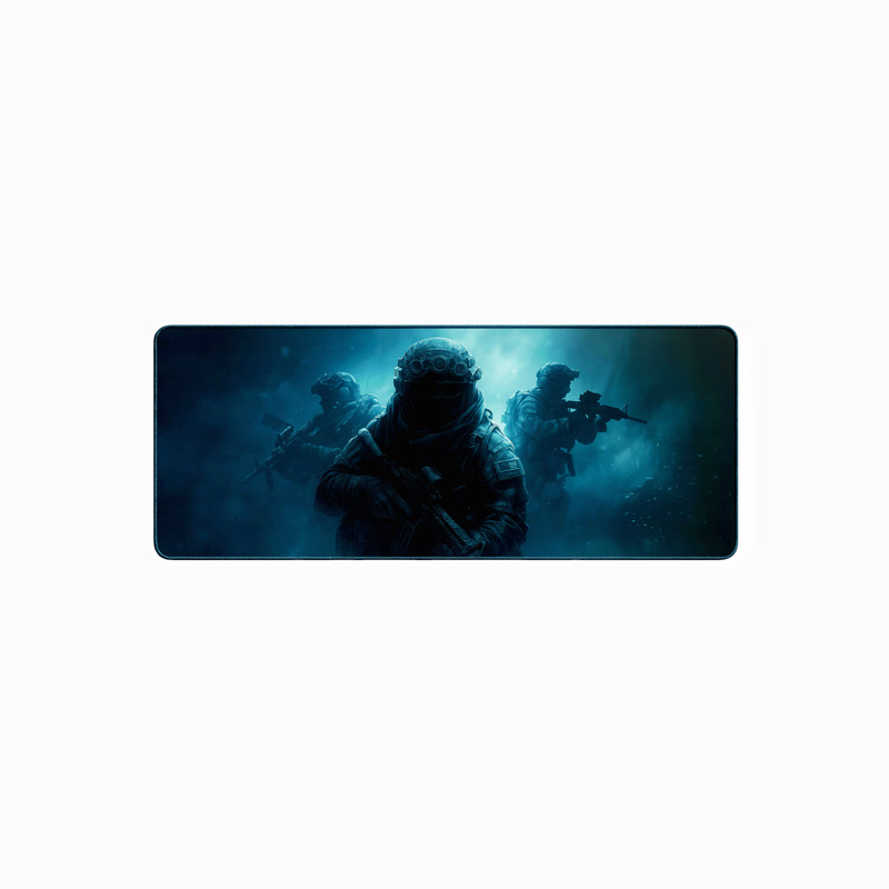 Image of Alfombrilla gaming Gamezelle Ghost Special Forces Trident grande (extendida) (800×300 mm)