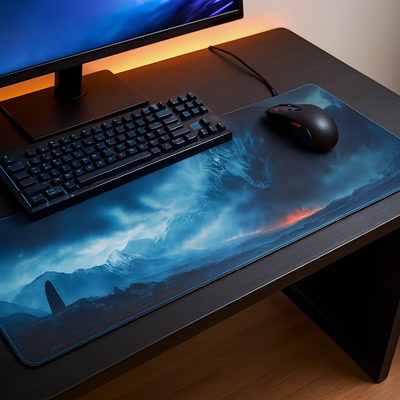 Picture of Alfombrilla gaming Gamezelle Mountain Dragon Gaze grande (extendida) (800×300 mm)