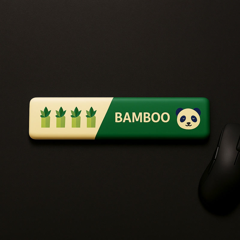 Image of Reposamuñecas para teclado gaming Gamezelle Bamboo (360 mm)