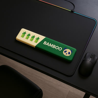 Picture of Reposamuñecas para teclado gaming Gamezelle Bamboo (450 mm)